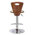 thumbnail image 6 of Armen Living Seattle Adjustable Faux Leather Bar Stool in Black, 6 of 6