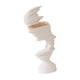 thumbnail image 1 of Estatua de pensador silencioso, adorno de rostro humano, estatua artesanal, regalo, figura sencilla para oro blanco, 1 of 9