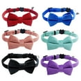 thumbnail image 4 of Adjustable Suede Bow Collar with Bell for Small Dogs and Cats, Soft and Wear-Resistant, 4 of 9