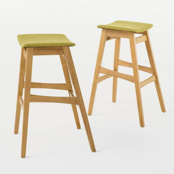 Lasette Fabric Bar Stool, Set of 2, Multiple Colors