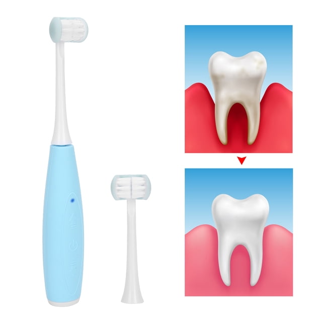 Tool 3 Sides Kid Electric Toothbrush 5 Gears Rechargeable Waterproof Oral Care Tool