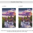 thumbnail image 3 of SKYSONIC Garden Flag Cityscape with Temple Neuf Double-Sided Printed House Sports Flag-12x18(in)-Polyester Decorative Flags for Courtyard Garden Flowerpot, 3 of 6