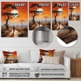 thumbnail image 4 of Designart "Baobab Tree horizon IV" Tree Baobab Metal Art Print, 4 of 5