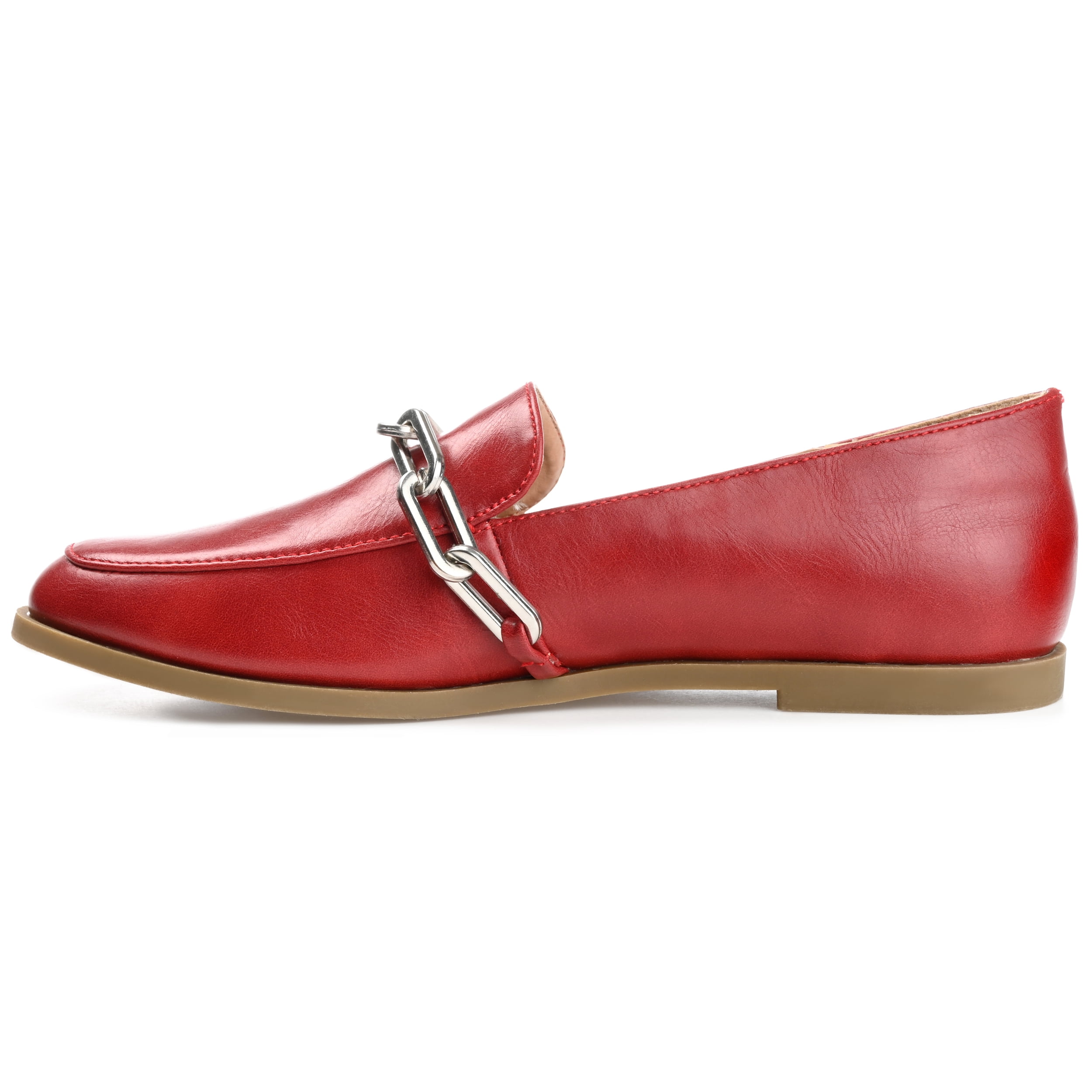 Journee Womens Madison Slip On Round Toe Loafer Flats