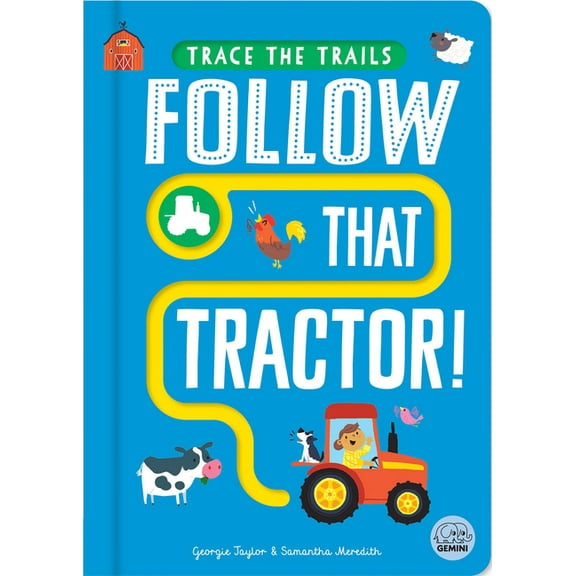 Trace the Trails Follow That Tractor!, (Board Book)