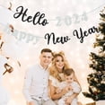 thumbnail image 3 of Dserhfy Banner Flag Happy New Year Letters Shiny Create Atmosphere Vibrant Party Decorations Banner Flag, 3 of 8