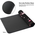 thumbnail image 2 of Pink Cherry Blossom Mouse Pad 35.4x15.7 Inch Black XXL Large Gaming Extended Mousepad Big Desk Pad Stitched Edges Rubber Keyboard Mat for Office Desktop, 2 of 5