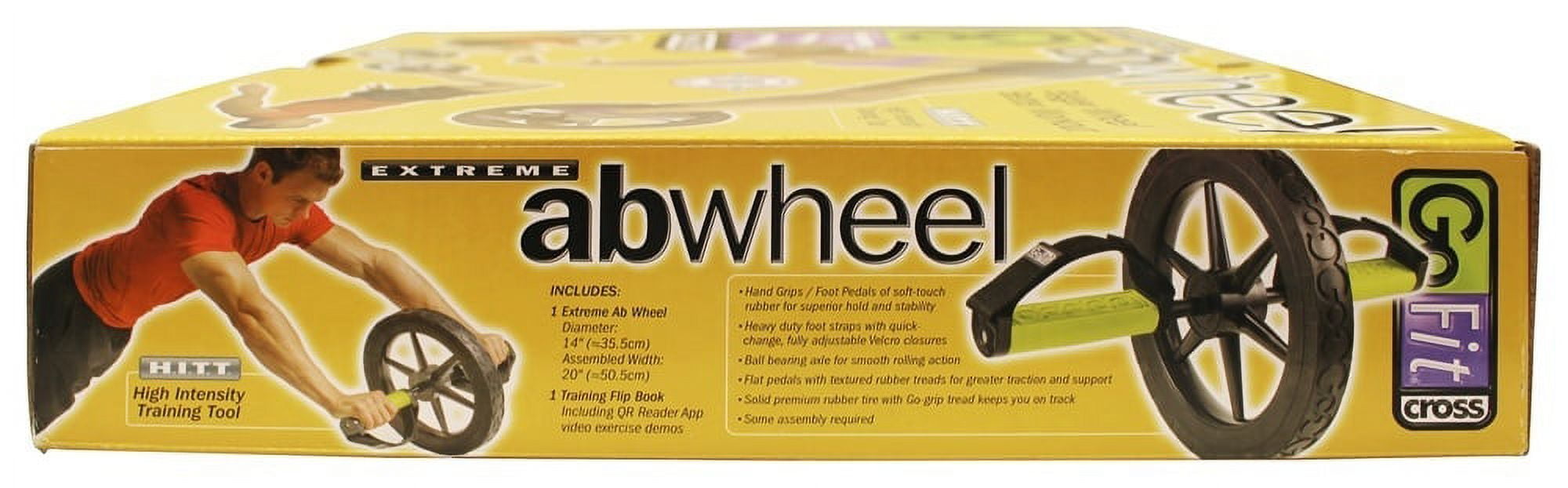 GoFit Extreme Ab Wheel Abdominal Trainer Roller with Handles Walmart