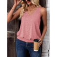 thumbnail image 4 of 2024 Womens Fashion Tank Tops Spring Summer Clothes Casual V Neck Sleeveless Loose Fit Outfit Cute Cami Shirts, 4 of 7