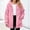 Pink, variant on Girls Fleece Jacekts with Hood Long Sleeve Zip Up Lightweight Warm Casual Kids Winter Coat Pink 14-15Years