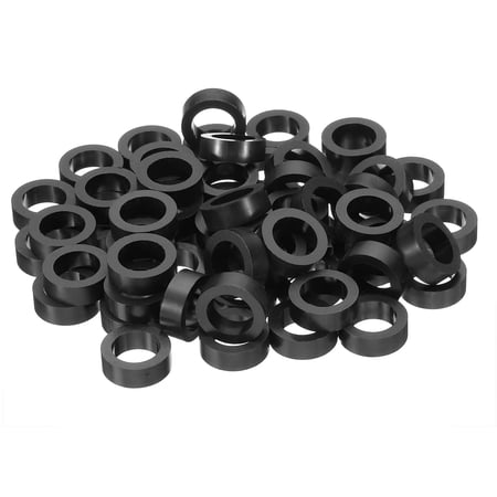 Uxcell ABS Spacers Washer 60 Pcs 12.2mm ID 18mm OD 6mm Length for M12 Screws