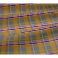 thumbnail image 4 of oneOone Cotton Jersey Gray Fabric Madras Check Dress Material Fabric Print Fabric By The Yard 58 Inches Wide, 4 of 4