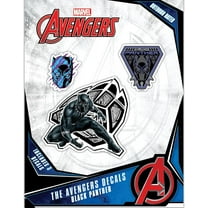 Marvel Black Panther Decals - Set of 3 Vinyl Stickers for Bike Helmet Water Bottle Laptop Skateboard Car - Marvel Stickers for Kids and Adults