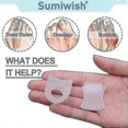 thumbnail image 3 of 10x Silicone Toe Spreader for Overlapping Toes, Hammer Gift, Suitable for Foot Comfort and Alignment, 3 of 4