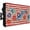 Dark Blue Deep Red, variant on 4th of July Outdoor TV Cover 40 to 43 Inch Weatherproof, Daisy Botanical Leaves Red Striped Independence 600D Oxford TV Covers with Zipper, Outside Flat TV Screen Protector Size 40"W x 25"H x 4.5"D