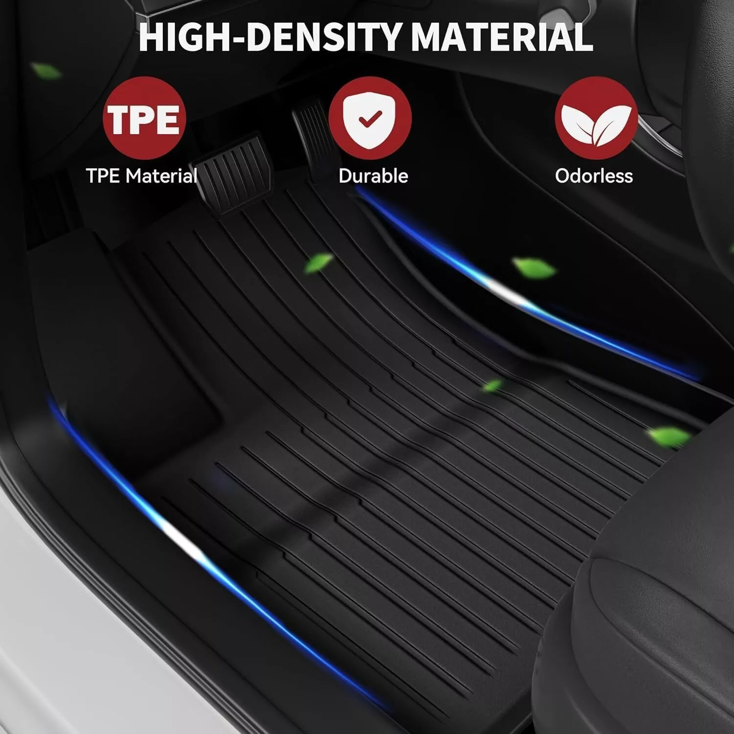 RVNI Floor Liners Mats & Rear Cargo Liners for 2013-2023 2024 Toyota 4Runner TPE