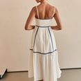 thumbnail image 6 of Lmnyox Summer Spaghetti Strap Midi Dress for Women Casual Square Neck Summer Vacation Beach Sundress, 6 of 7