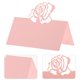 thumbnail image 2 of GOOHOCHY 50 tarjetas de lugar florales, tarjetas de nombre para asientos de boda, tarjetas plegables para baby shower, bodas, mesas, color rosa, 2 of 8
