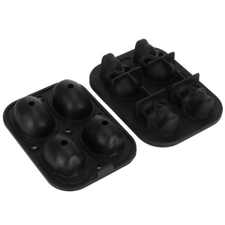 

Ice Cubes Tray Silicone Skull Shape Refrigerator Kitchen Utensils Ice With 2 Funnels For Cold Drinking