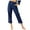 Dark Blue, variant on Womens Trousers Back Pants Elastic Waist Linen Pants Casual Pants with Pocket 90s Pants for Women Women Plaid Pants Casual Women's Casual Pants for Work Women Yoga Pants with Pockets Casual