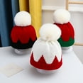 thumbnail image 2 of Daxin Kids Winter Soft Beanie Hat for Boys Girls Winter Cap Warm Knit Hat with Pompom, 2 of 6