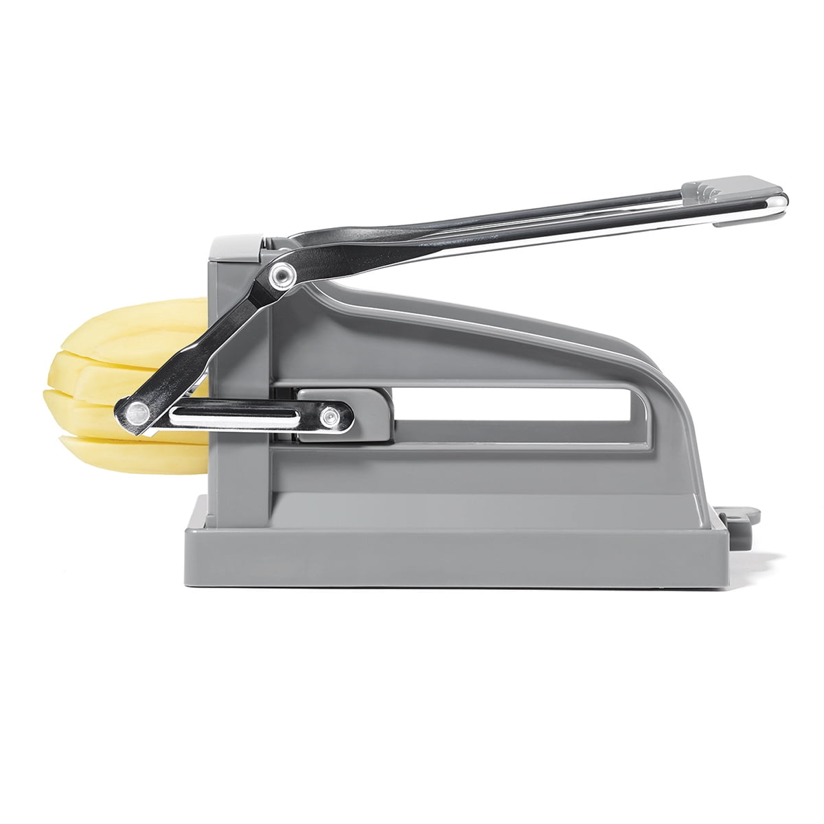 Starfrit Gourmet Coupe-Frite, 2 Lames Incluses, Lames en Acier Inoxydable, Base à Ventouse Stable, Facile à Utiliser, Coupe Frites Régulières et Juliennes, Pour Frites Maison