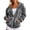 A-Grey172, variant on XIAOCHA Women's Velvet Touch Zip Up Hoodie with Front Pockets Drawstring Hood Relaxed Silhouette Winter Hooded Coat