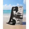 thumbnail image 4 of Rustic Bear Beach Towels Oversized Super Absorbent, Vintage Country Wildlife Forest Mountains Lightweight Bath Towel Quick Dry Sets For Bathroom/Pool/Rv Camping/Beach Play/Gym Room/Picnic 23"x47", 4 of 8