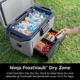 thumbnail image 3 of Ninja FB151GY FrostVault Enfriador duro de 50 cuartos con zona seca, cajón de almacenamiento seco con temperatura de refrigerador integrado, refrigerador aislado de alta resistencia, mantiene el hielo, 3 of 5