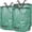 3PCS 120L(45cm*76cm), variant on QUTETN  3-Pack Reusable Garden Waste Bags –  Standable Leaf & Grass Bags with Handles, Durable for Yard Cleanup, Lawn Trimmings, Compost or Outdoor Storage – Green Mesh Design