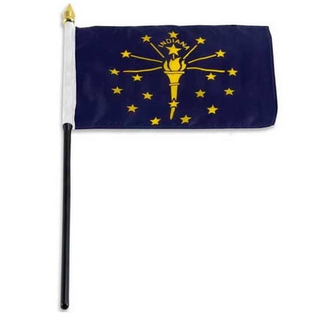 Indiana 4x6ft Nylon Flag with Pole Hem Only - Banner