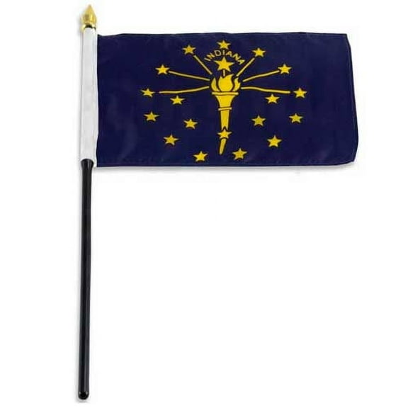 Indiana 4x6ft Nylon Flag with Pole Hem Only - Banner