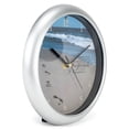thumbnail image 2 of Footprints Musical Wall Clock 8" Silver, 2 of 3