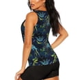 thumbnail image 3 of Fotbe Cartoon Dinosaur Blusas Sin Mangas para Mujer – Estilo Casual, Corte Suelto, Slim-Fit, Cuello Redondo Deportivo, Tops de Verano para Gimnasio y Yoga-Small, 3 of 7