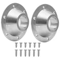 thumbnail image 1 of Base 2Pack RV Table Base Mount Aluminum Alloy  Table Base Mount with Screws for Mounting Both Ends of Table Pole Fixed Table Bottom and Floor Easy to Install, 1 of 6