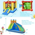 thumbnail image 4 of Costway Inflatable Slide Bouncer Jumper Bounce House & Water Slide with 480W Blower, 4 of 10