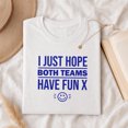 thumbnail image 4 of Jollimate I Just Hope Both Teams Have Fun Shirt, Women Cute Sports Graphic Tee, Retro Smiley T-Shirt for Her, 4 of 6