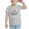 thumbnail image 3 of I Love My Uncle & Aunt Cute Toddler Tshirts for Boys Girls (Gray, 2T), 3 of 5