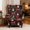 Red Bow Gnome, variant on HUISEFOR Christmas Tree Wingback Chair Covers, Stretch Wing Chair Slipcovers, 2 Piece, Soft, 1 Wing Cover & 1 Cushion Cover, Furniture Protector for Living Room Wingback Sofa Chair