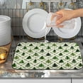 thumbnail image 5 of Christmas Dish Drying Mat for Kitchen Counter 16x18 Inch Sage Green Xmas Tree Drying Mats Winter Holiday Dish Drainer Pad Microfiber Absorbent Dish Draining Mat for Coffee Bar, 5 of 7