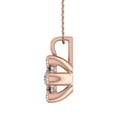 thumbnail image 2 of 1/2 Carat Diamond Cluster Pendant Necklace in 10K Rose Gold, 2 of 4