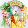 thumbnail image 2 of Vívida guirnalda de Pascua Margarita flor guirnalda primavera Amarillo Colcomx Corona de Puerta de Pascua 18cm, 2 of 6