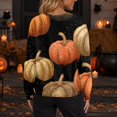 thumbnail image 5 of Halloween Cardigan Sweaters for Women Novelty Halloween Pumpkin Womens Cardigan Sweaters Knit Button Up Cropped Long Sleeve Fall Fashion Comfy Tunic Sweater Orange 4XL, 5 of 6