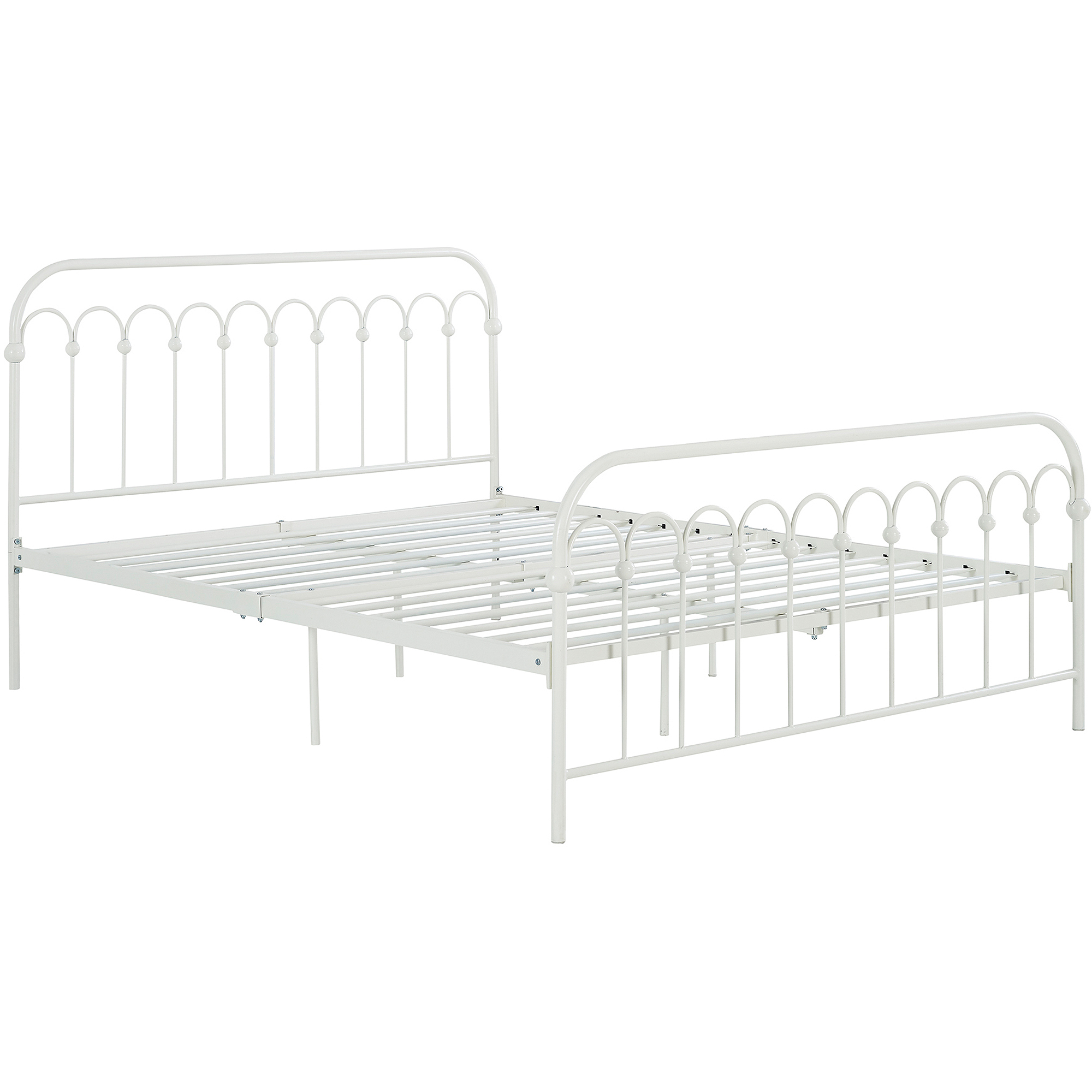 Teen Novogratz Rowan Full Metal Bed, Off White - image 2 of 9