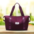 thumbnail image 4 of Bolsas de lona Oxford para equipaje informal de viaje para ir de compras Fitness Gym Blue JShteea Para Estrenar, 4 of 9