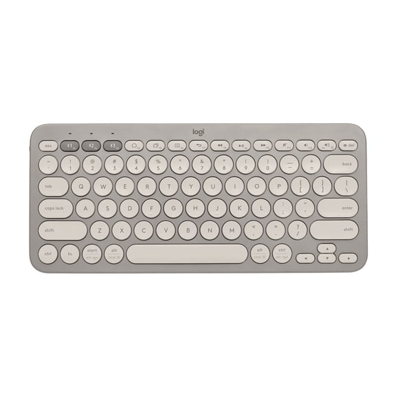 Logitech Multi-Device Bluetooth Keyboard, Sand, Sand