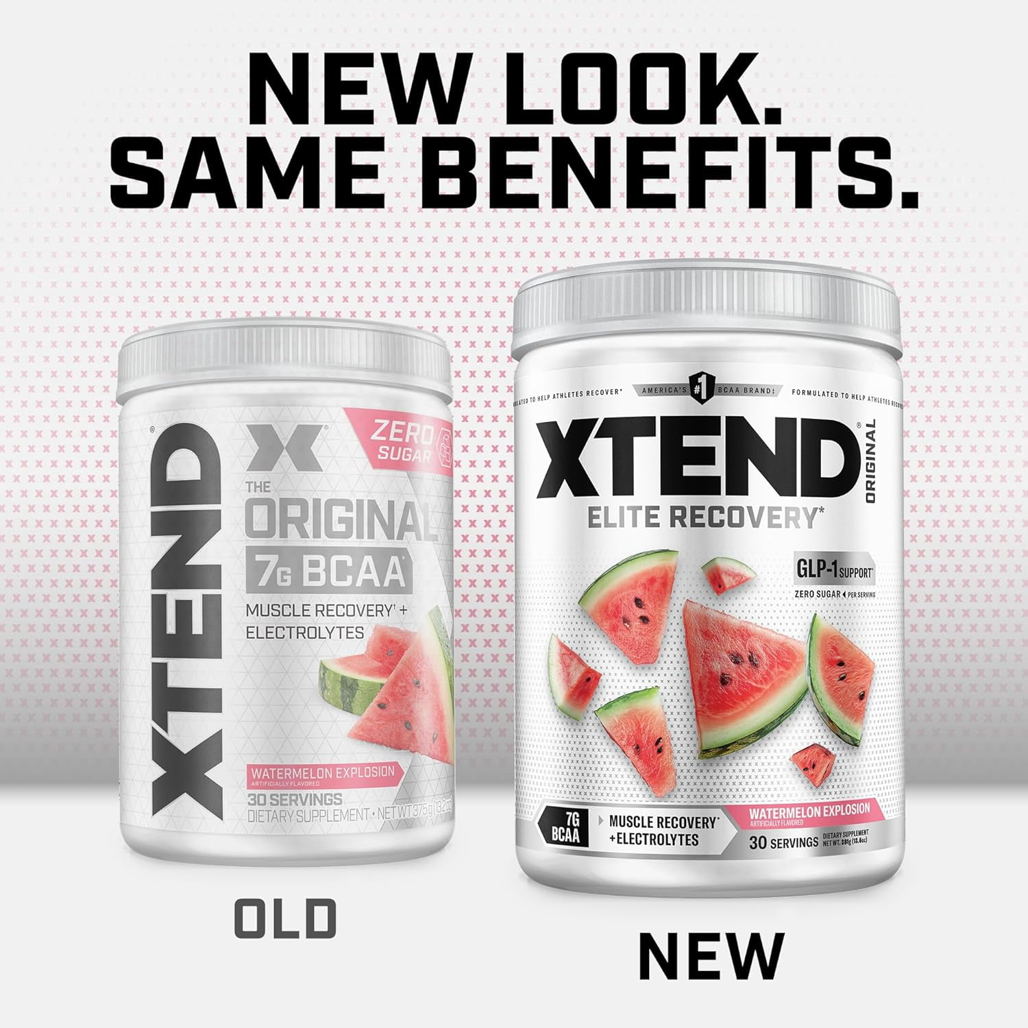 XTEND Original BCAA Powder, Sugar Free Post Workout Muscle Recovery Drink with Amino Acids and 7g BCAAs, Watermelon Explosion Flavor, 30 Servings
