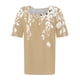 thumbnail image 4 of Fiudx Tops para Mujer Camiseta Plisada de Manga Corta para Mujer, 4 of 4