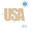 thumbnail image 3 of United States Wood Cutout 7-1/4 x 12-inch, Pack of 5 Unfinished Wood Door Hanger Cutouts for School/July Fourth Crafts, by Woodpeckers, 3 of 8