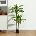 thumbnail image 1 of DR.Planzen Plantes Artificielles, Arbre de Dracaena de 4 Pi Fausses Plantes Décoration Intérieure Extérieure Faux Arbre en Pot pour Décoration de Maison Bureau Salon Porche Patio Cadeau de Pendaison de Crémaillère Parfait, 1 of 8